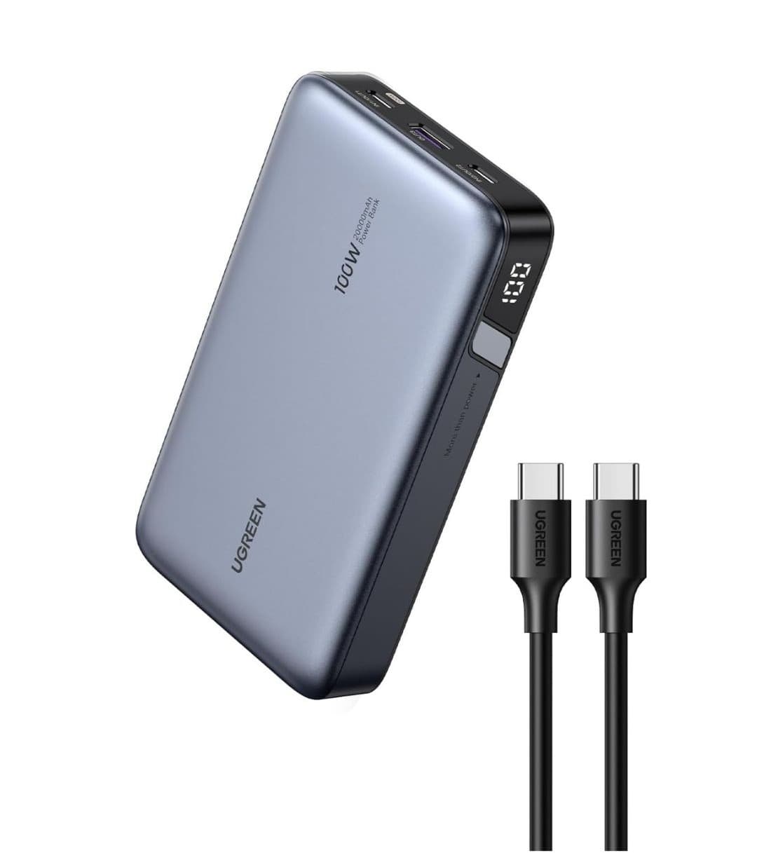 UGREEN CARGADOR PORTÁTIL NEXODE DE 20000 MAH Y 100W