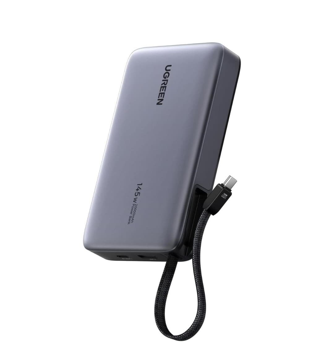 POWER BANK 20000MAH 145W CON CABLE USB-C INTEGRADO