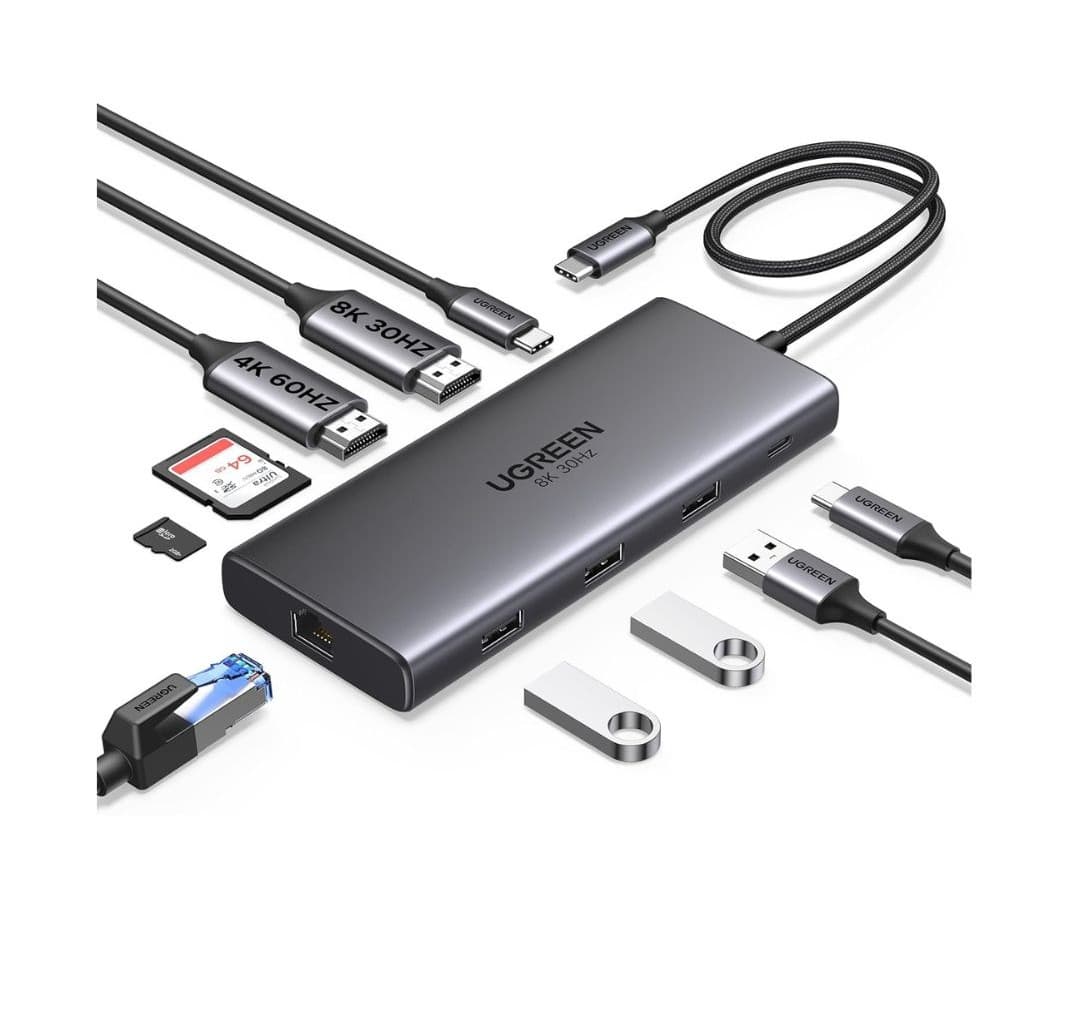 UGREEN 10 EN 1 REVODOK PRO USB C DOCK DUAL HDMI