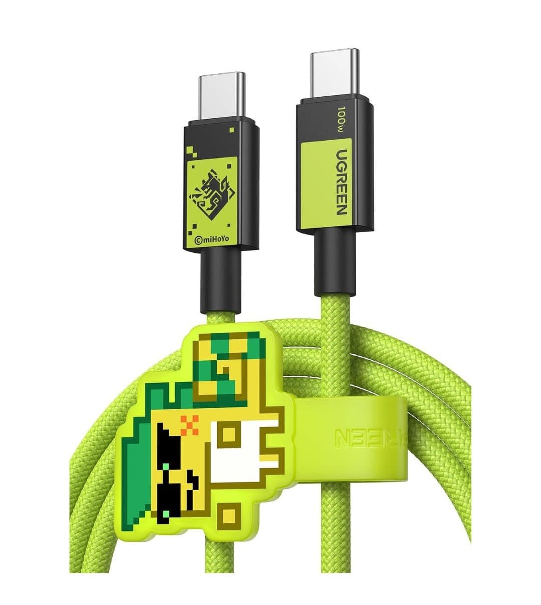 CABLE USB-C DE 100 W DE CARGA RÁPIDA, DISEÑO GENSHIN IMPACT KINICH