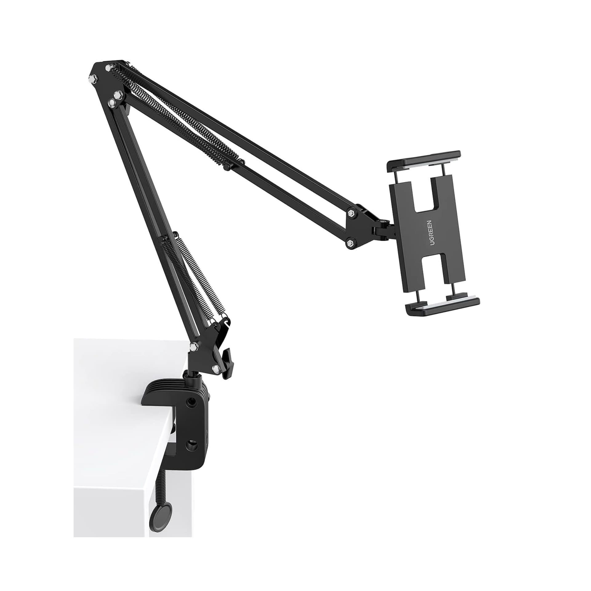 SOPORTE TABLET Y CELULAR, BRAZO ARTICULADO METÁLICO