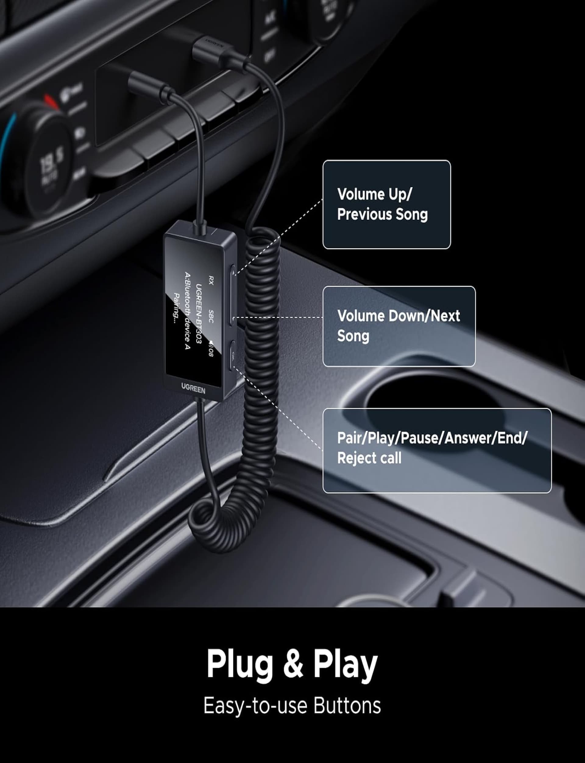 UGREEN RECEPTOR TRANSMISOR BLUETOOTH 5.4 alternate view