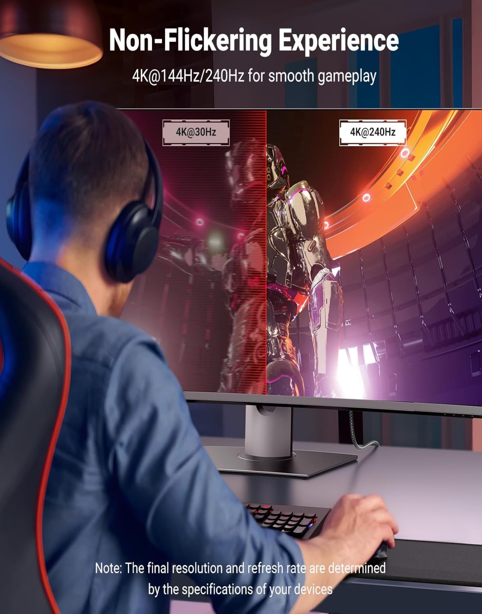 UGREEN USB C TO DISPLAYPORT 1.4 CABLE 8K@60HZ 3M alternate view
