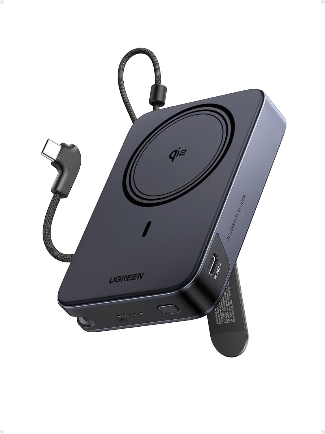 UGREEN 10000MAH QI2 15W MAGSAFE POWER BANK WITH BUILT-IN