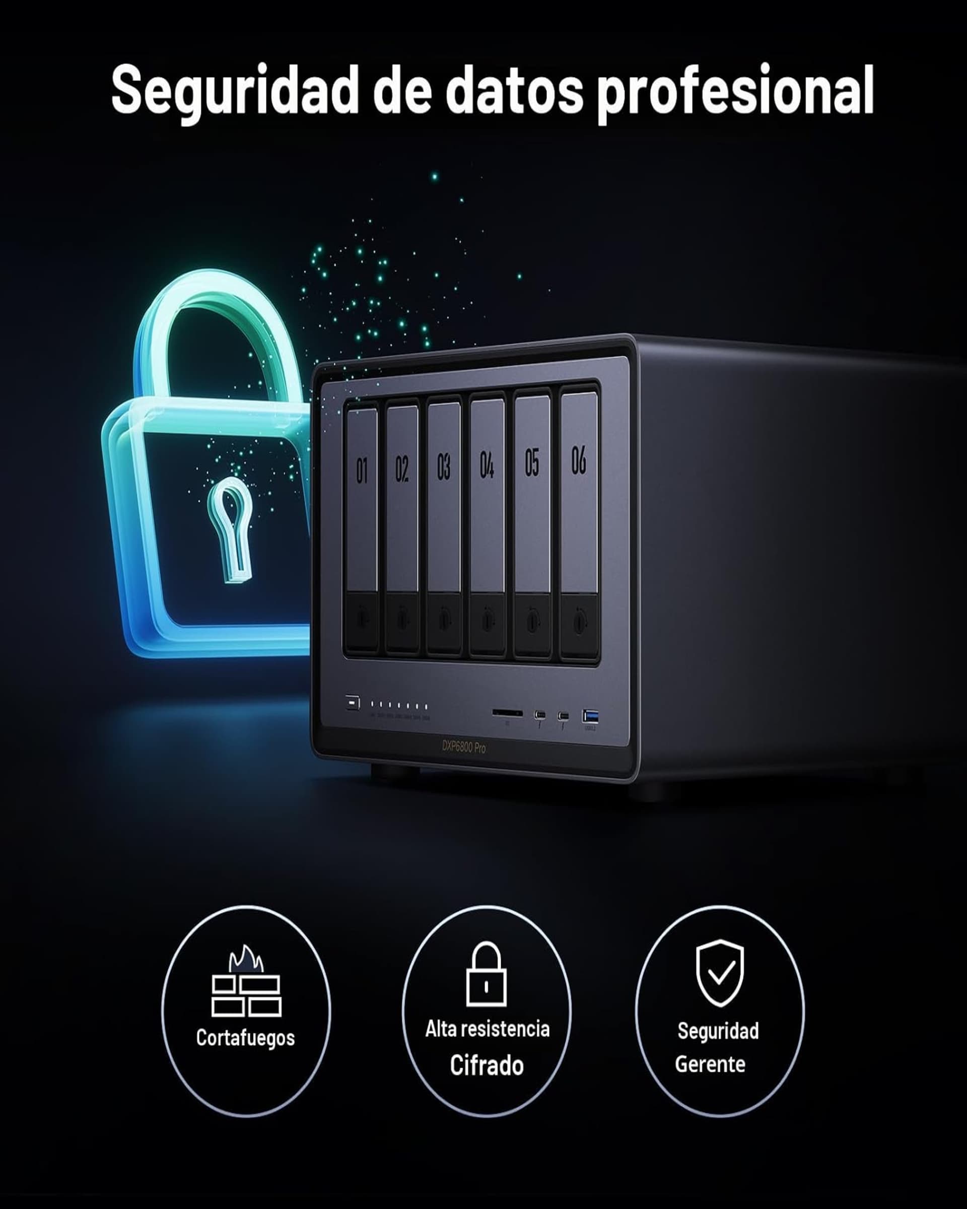 UGREEN NAS DXP6800 PRO DE 6 BAHÍAS alternate view