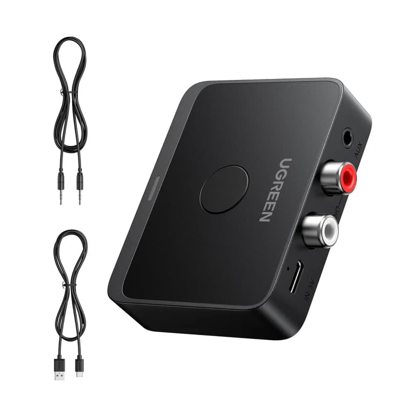 UGREEN 3.5MM/2RCA BLUETOOTH 6.0 RECEIVER AUDIO ADAPTER