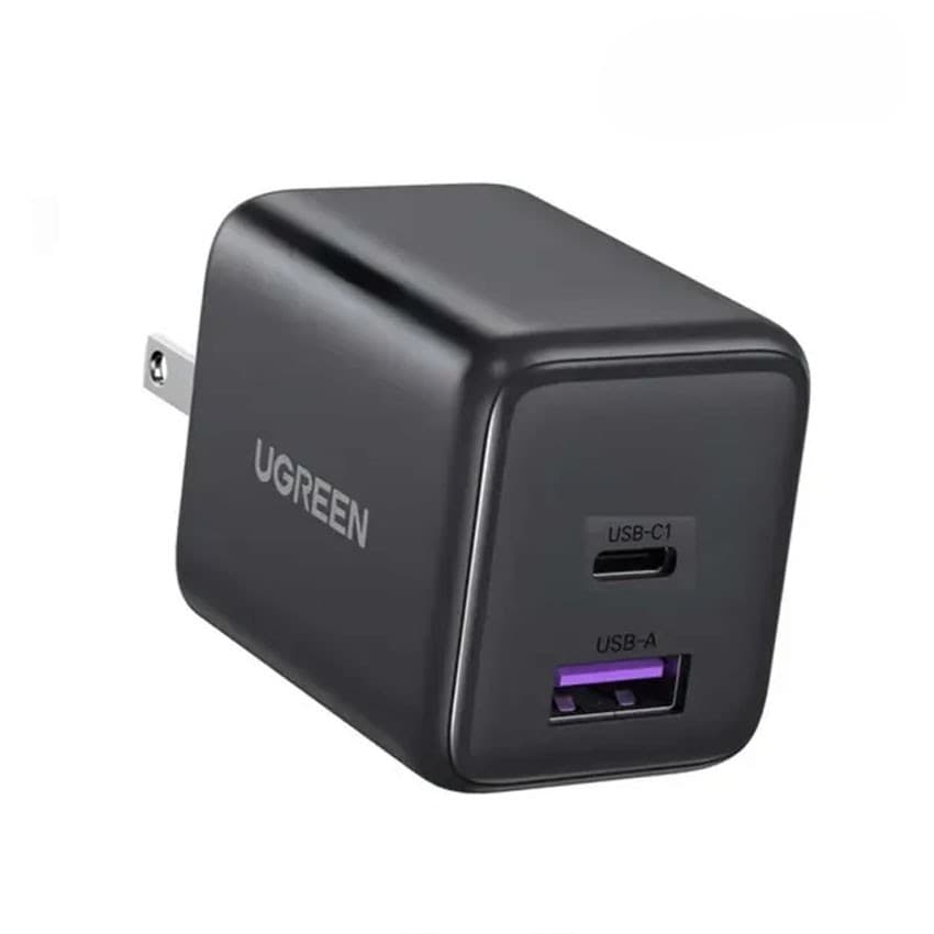 CARGADOR RAPIDO USB-C 30W GaN USB C + USB A