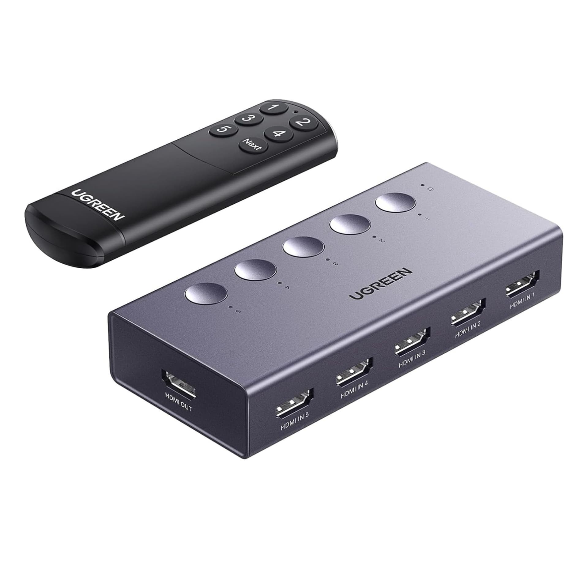 UGREEN 5 IN 1 HDMI SWITCH WITH 4K@60HZ