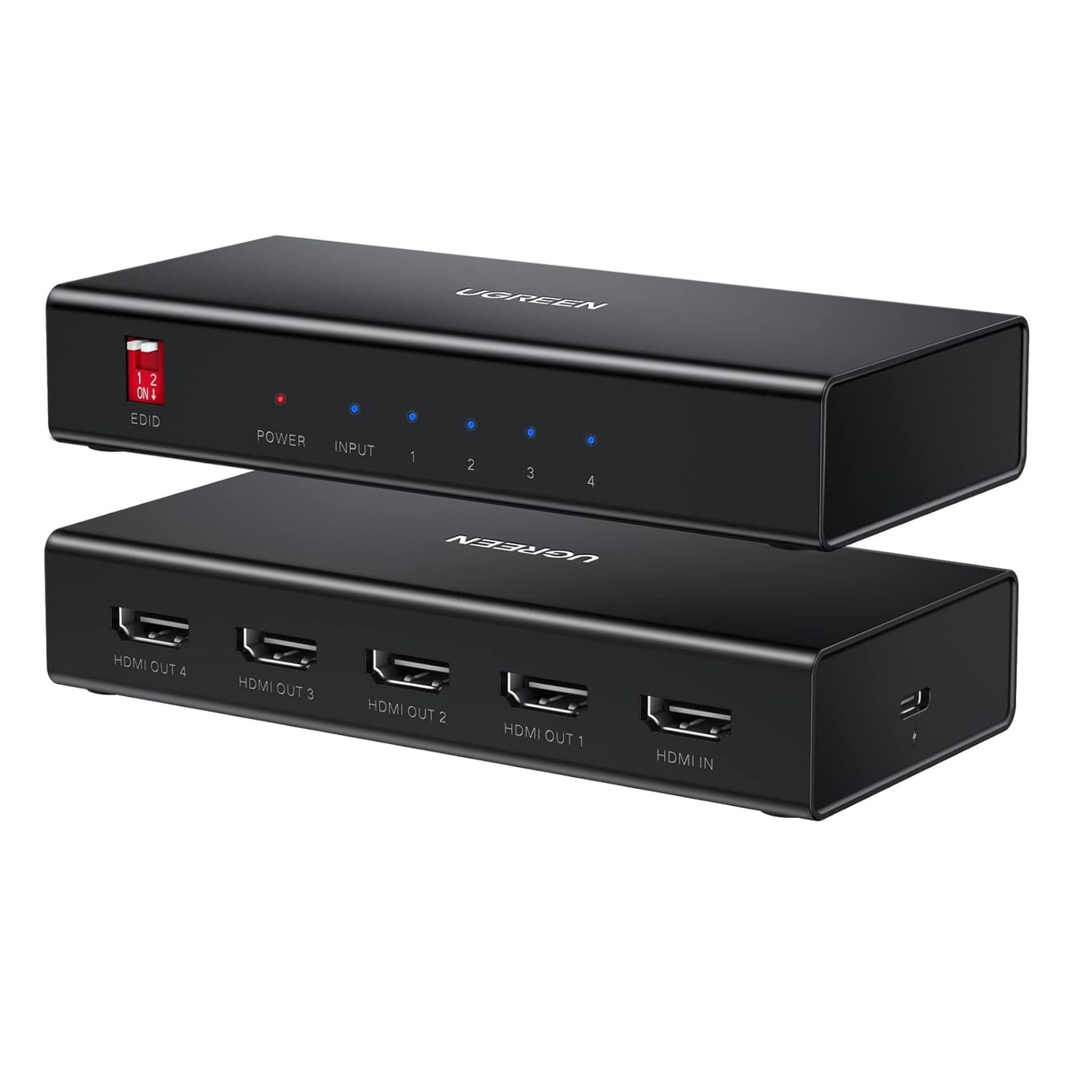 UGREEN DIVISOR HDMI 1 EN 4 SALIDAS 4K @60HZ HDMI 2.0 SPLITTER 18 GBPS
