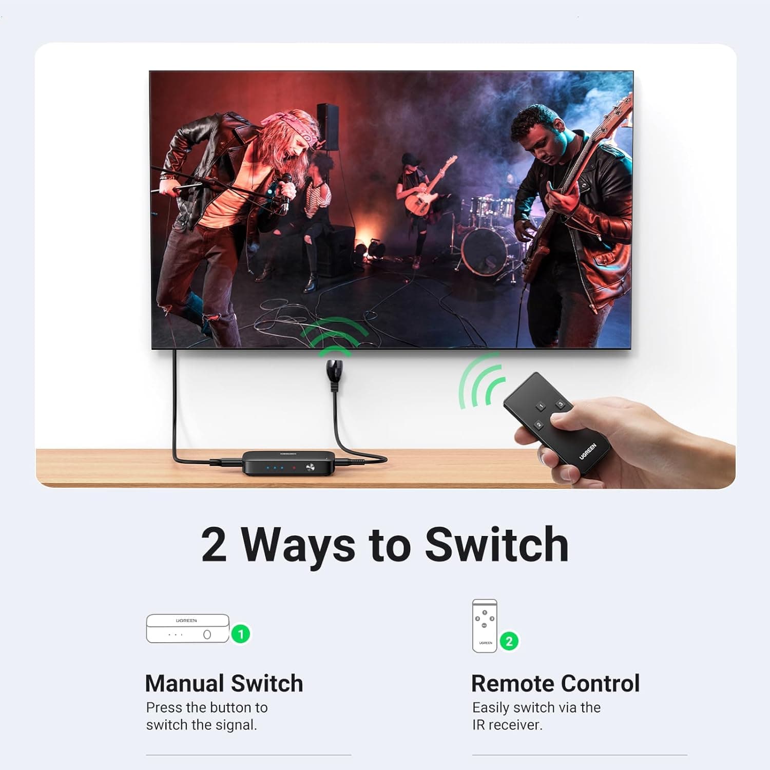 UGREEN INTERRUPTOR HDMI 3 EN 1 SALIDA 4K HDMI SPLITTER alternate view