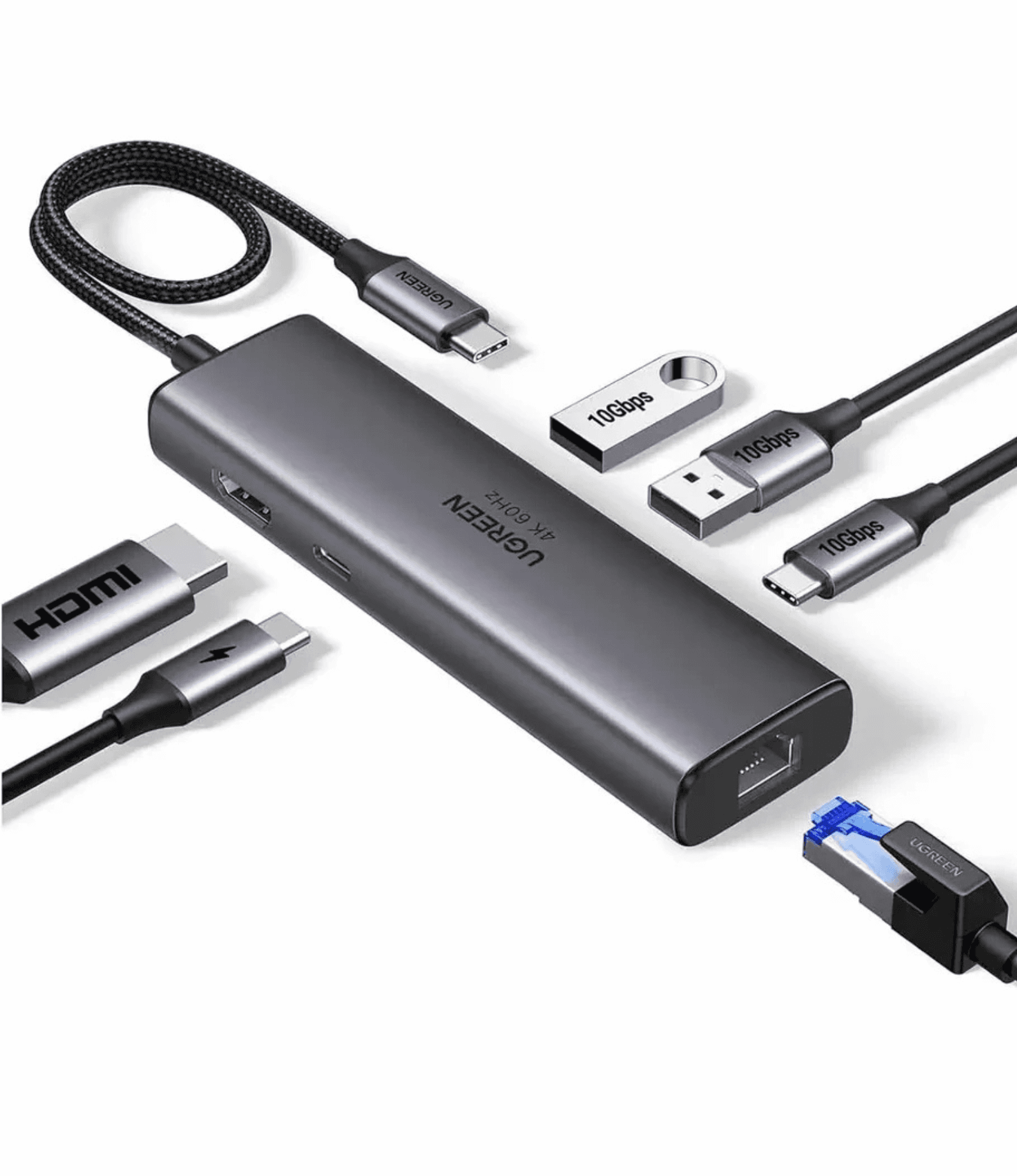 UGREEN HUB MULTIFUNCIONAL 6 EN 1 USB-C